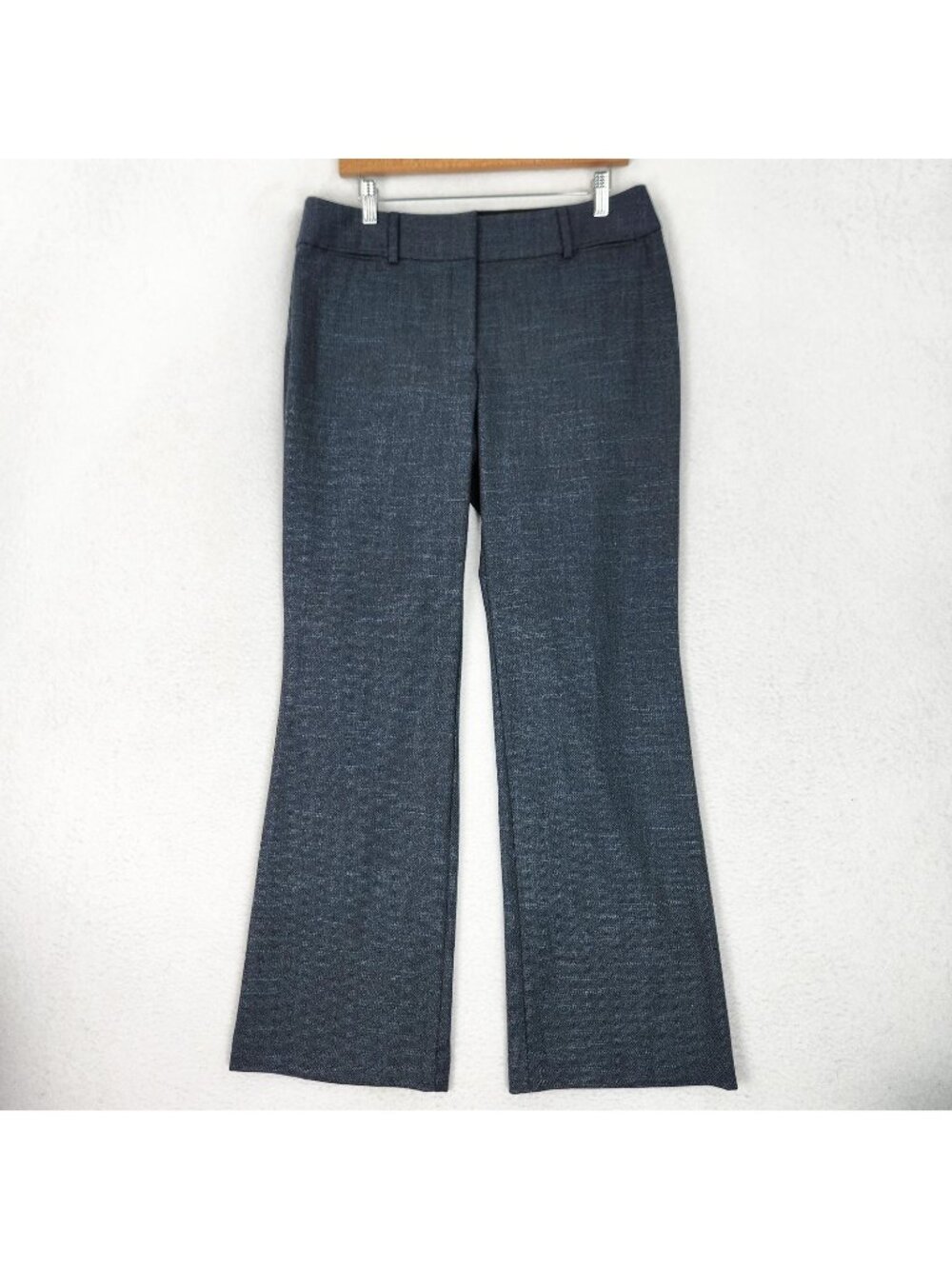 Ann Taylor LOFT Pants Womens 10 Gray Julie Trouser Flare Leg Stretch Work